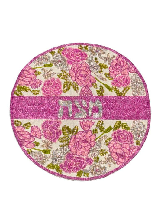 Matzah Cover- Hebrew Floral