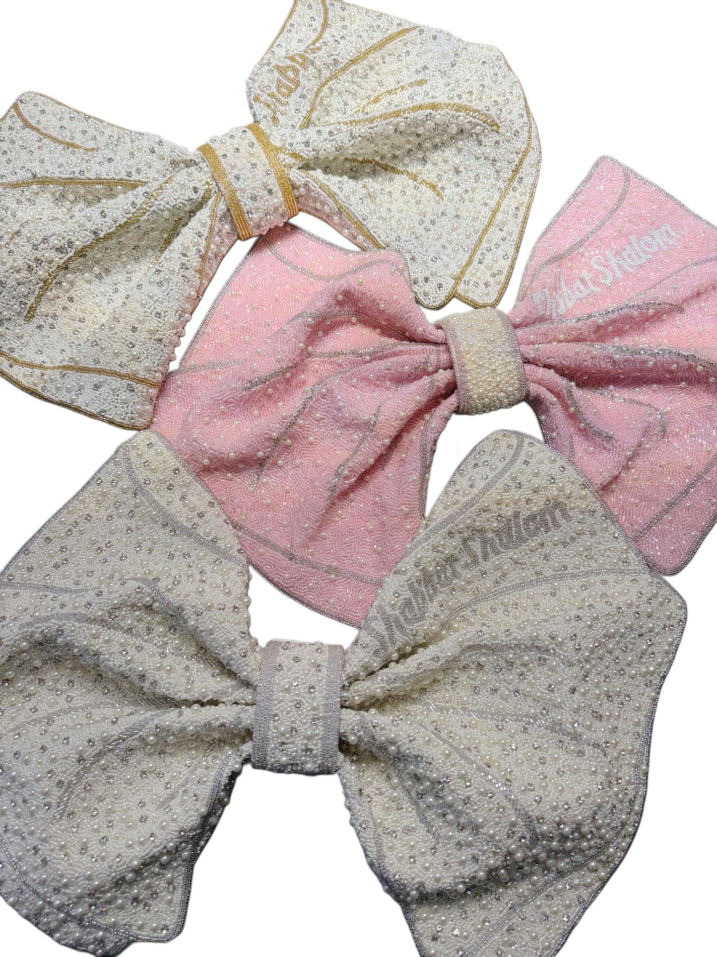 Bow Challah Cover Shabbat Shalom