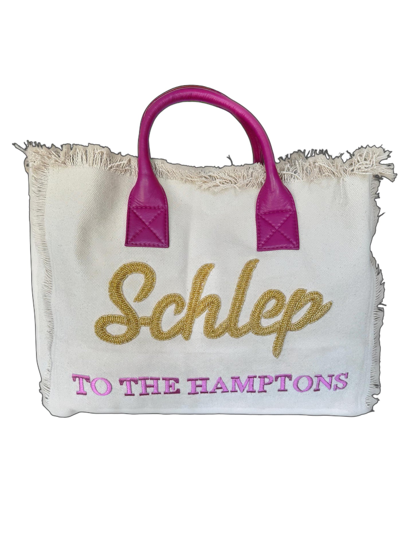 Leather & Embroidery Slouchy