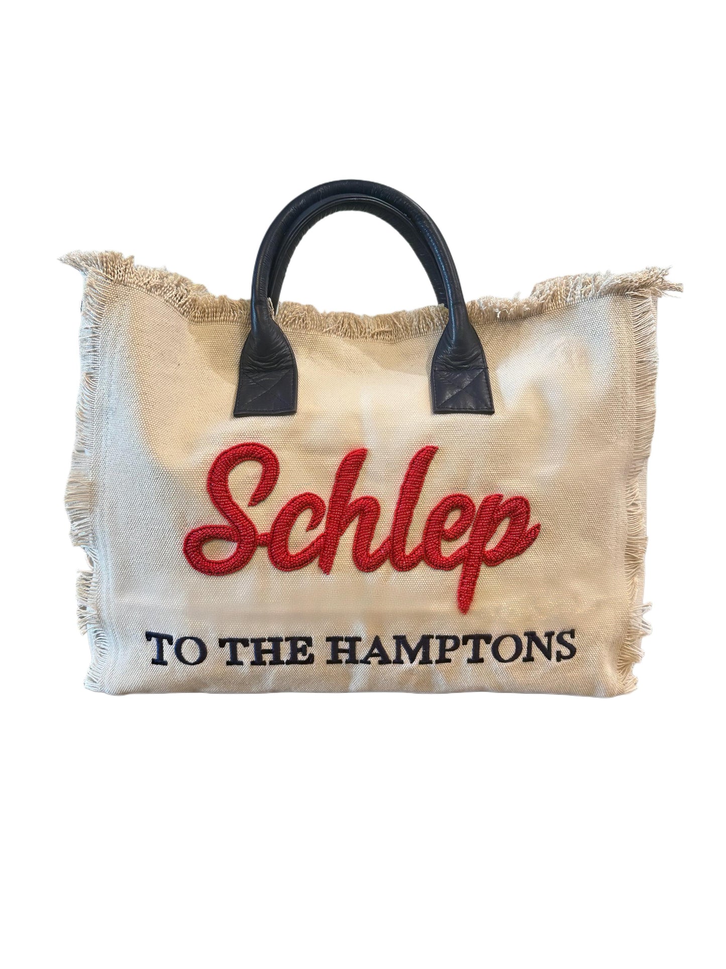 Leather & Embroidery Slouchy