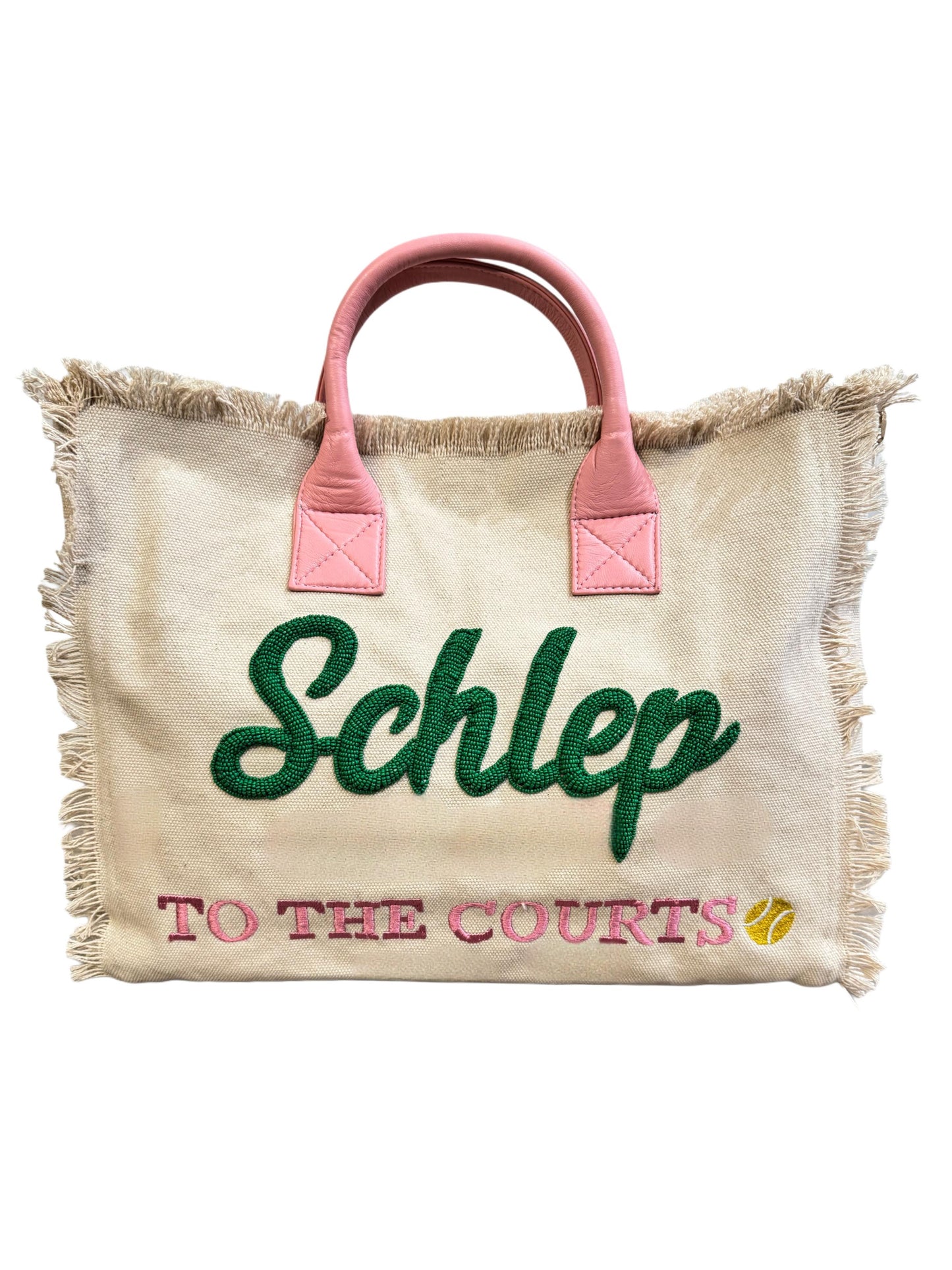 Leather & Embroidery Slouchy